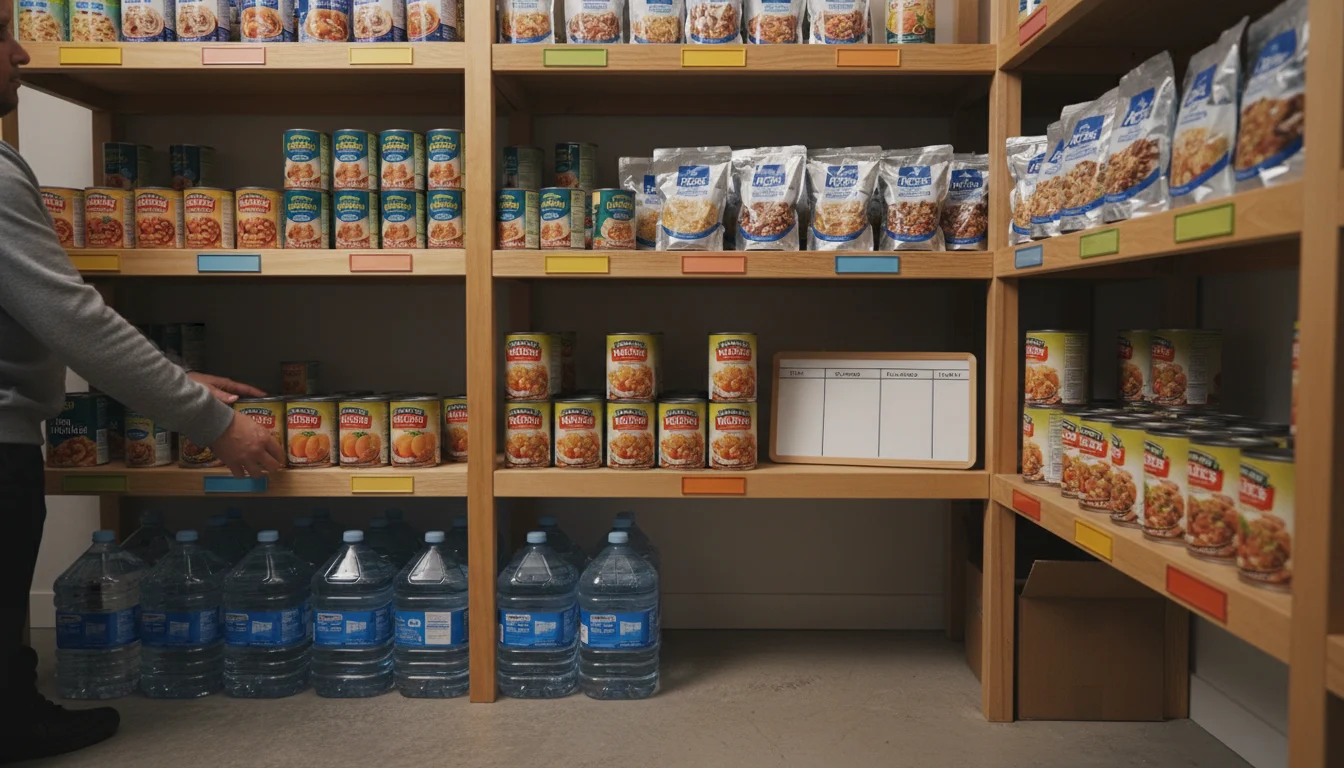 Cómo organizar una rotación de alimentos de emergencia