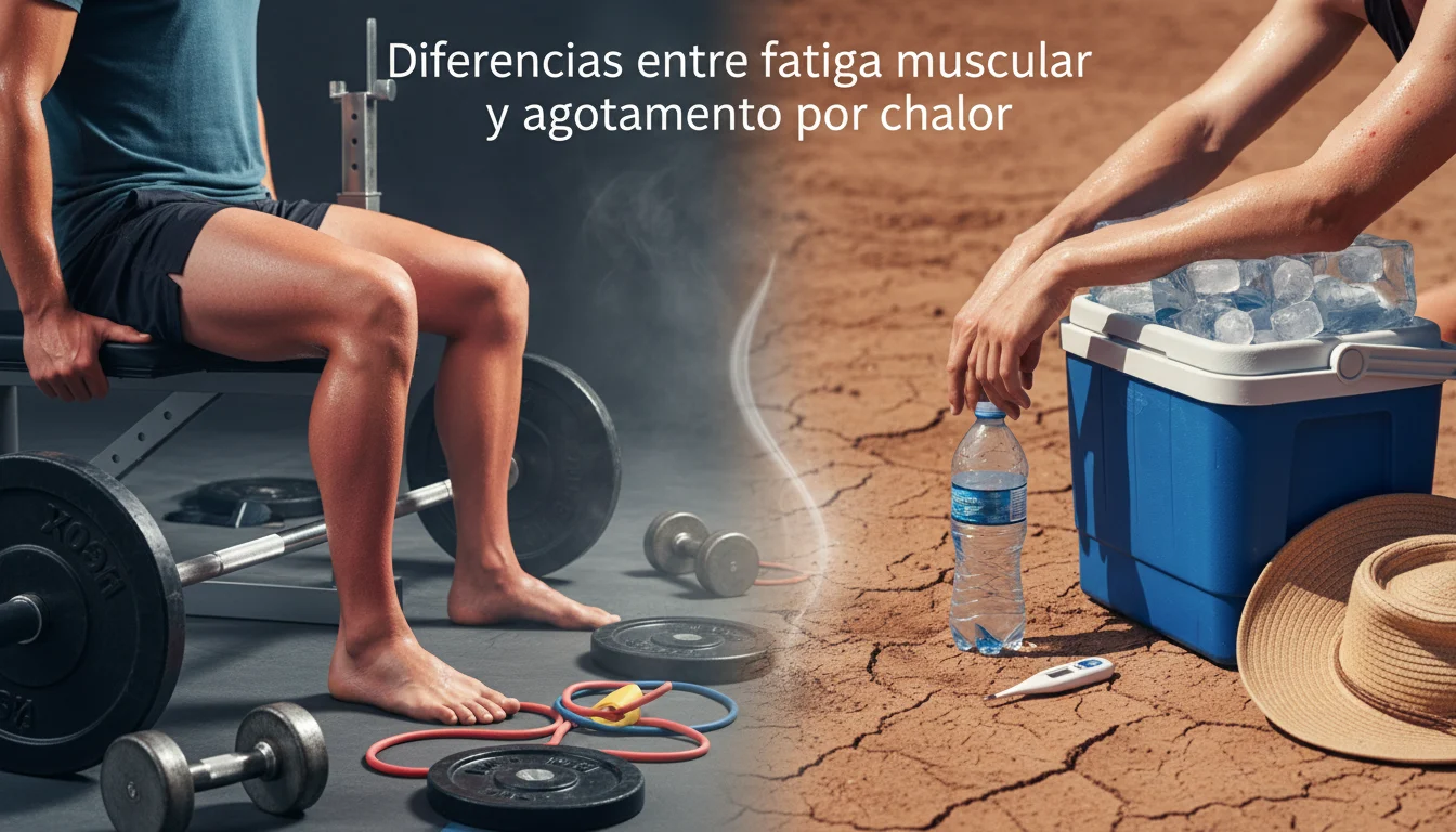Diferencias entre fatiga muscular y agotamiento por calor