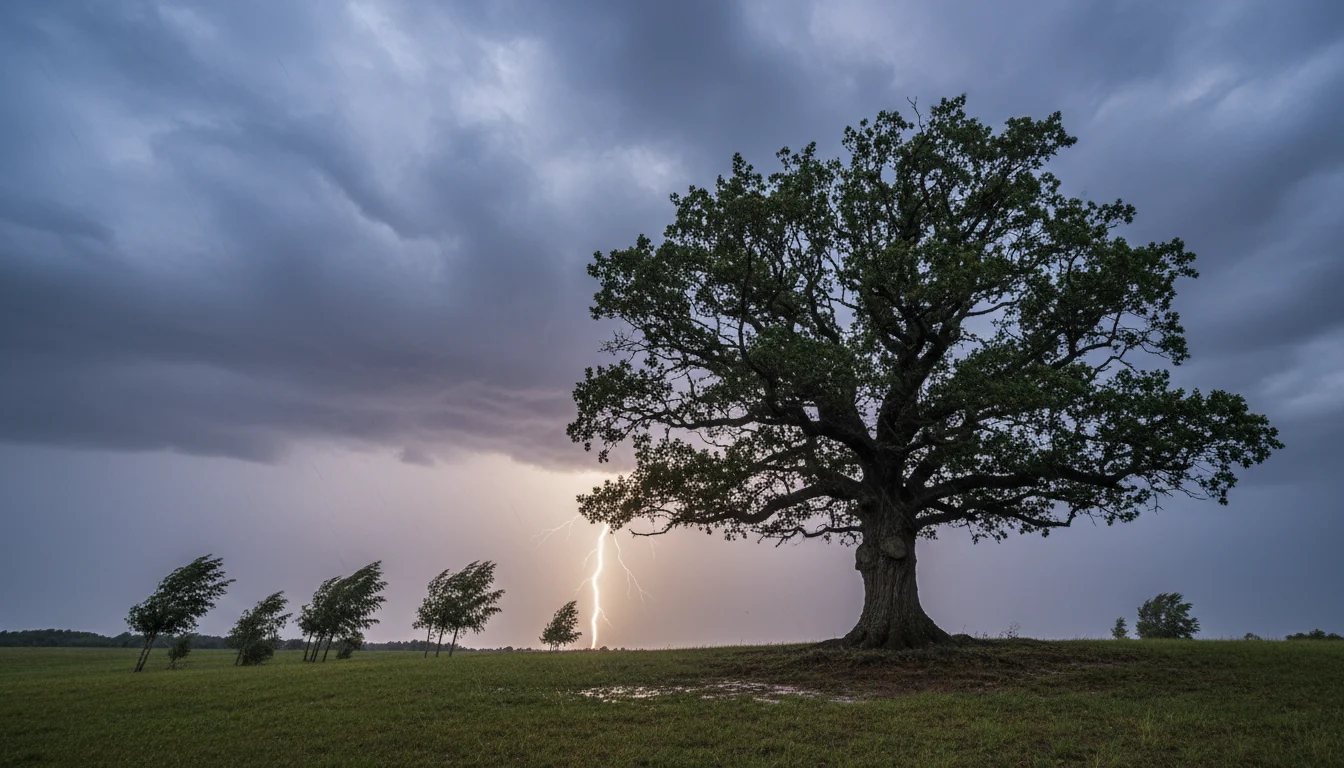 Elegir el mejor árbol ante una tormenta eléctrica