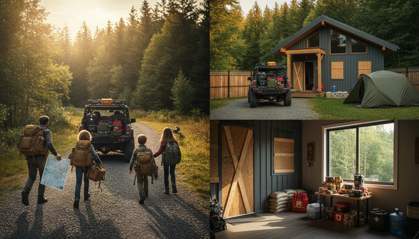 Estrategia de evacuación frente a refugio en casa