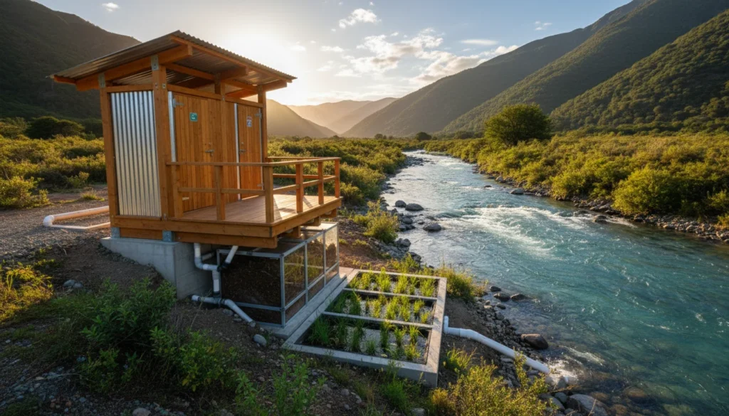 Gestión de residuos humanos para evitar contaminar fuentes de agua
