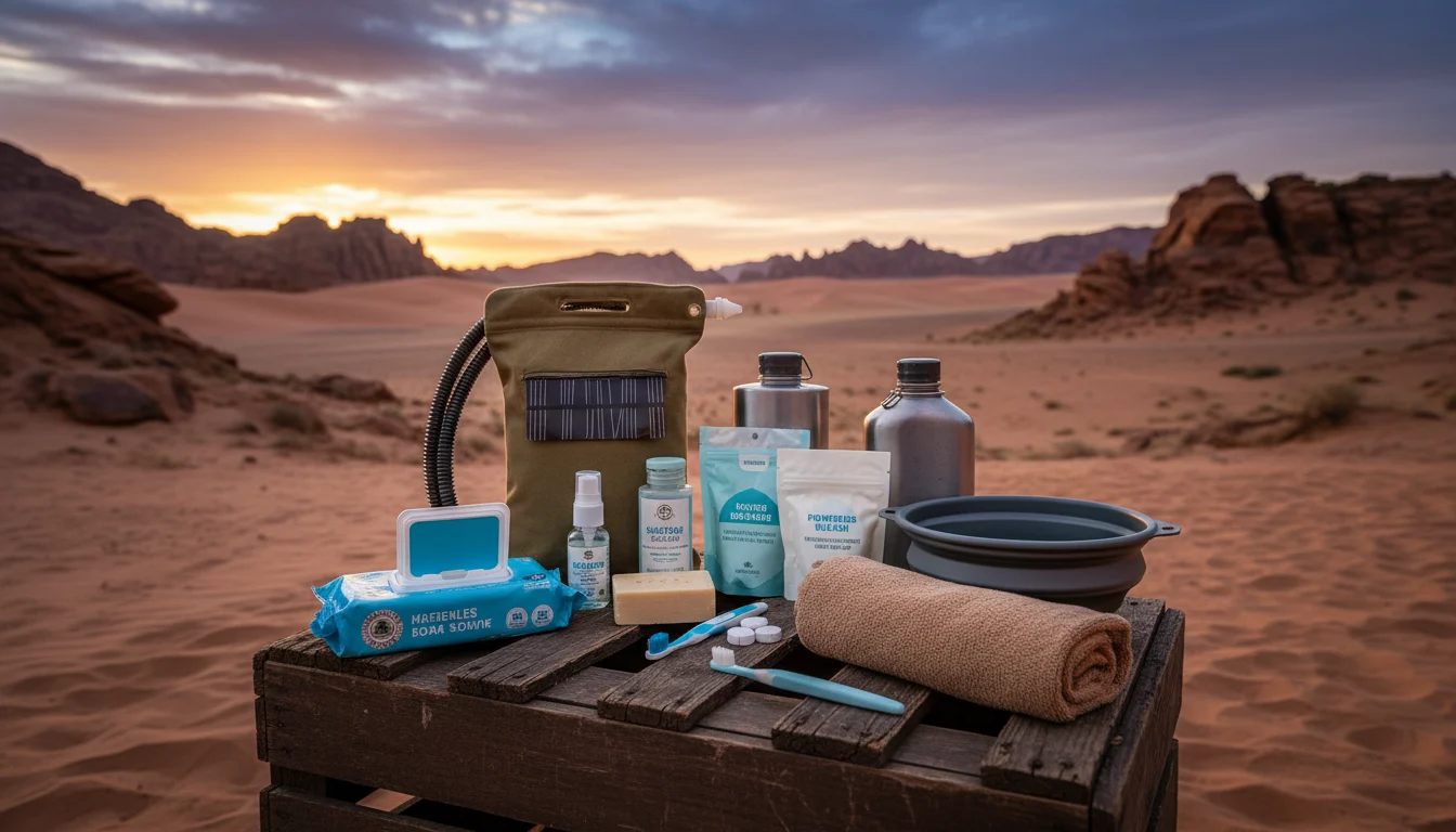 Higiene personal en expediciones largas sin agua corriente