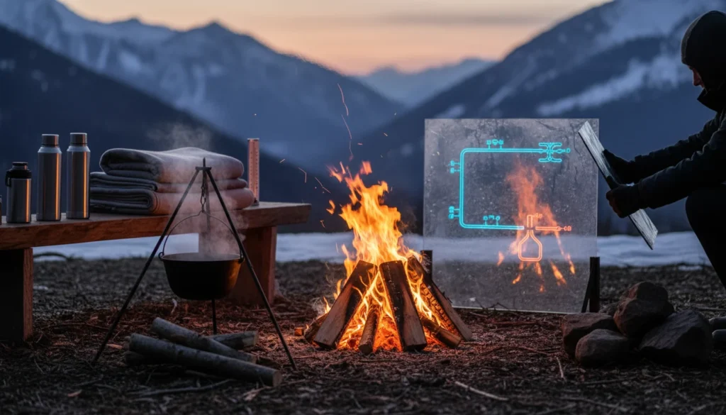 La física del fuego y los métodos para mantener el calor