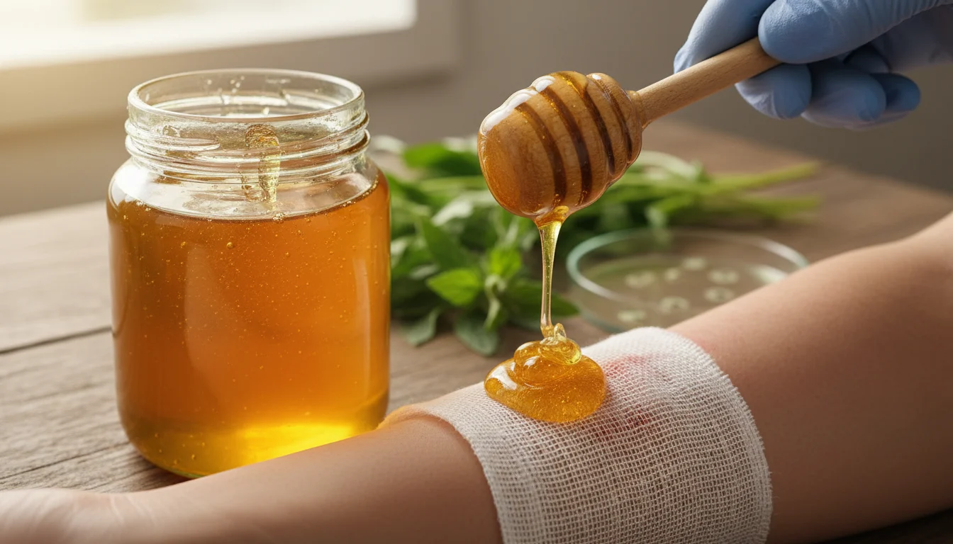 Miel como agente antibacteriano en heridas