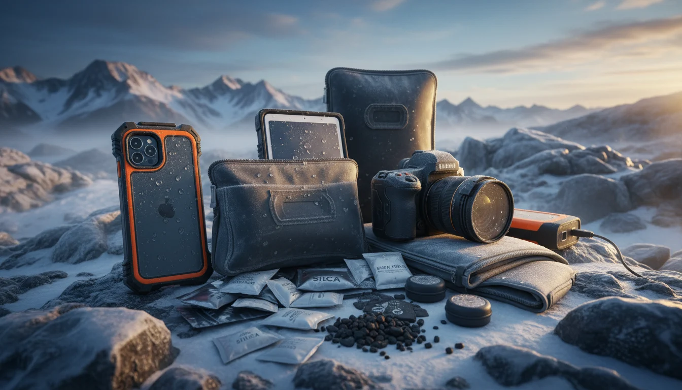 Protección de dispositivos electrónicos frente a humedad y frío extremo