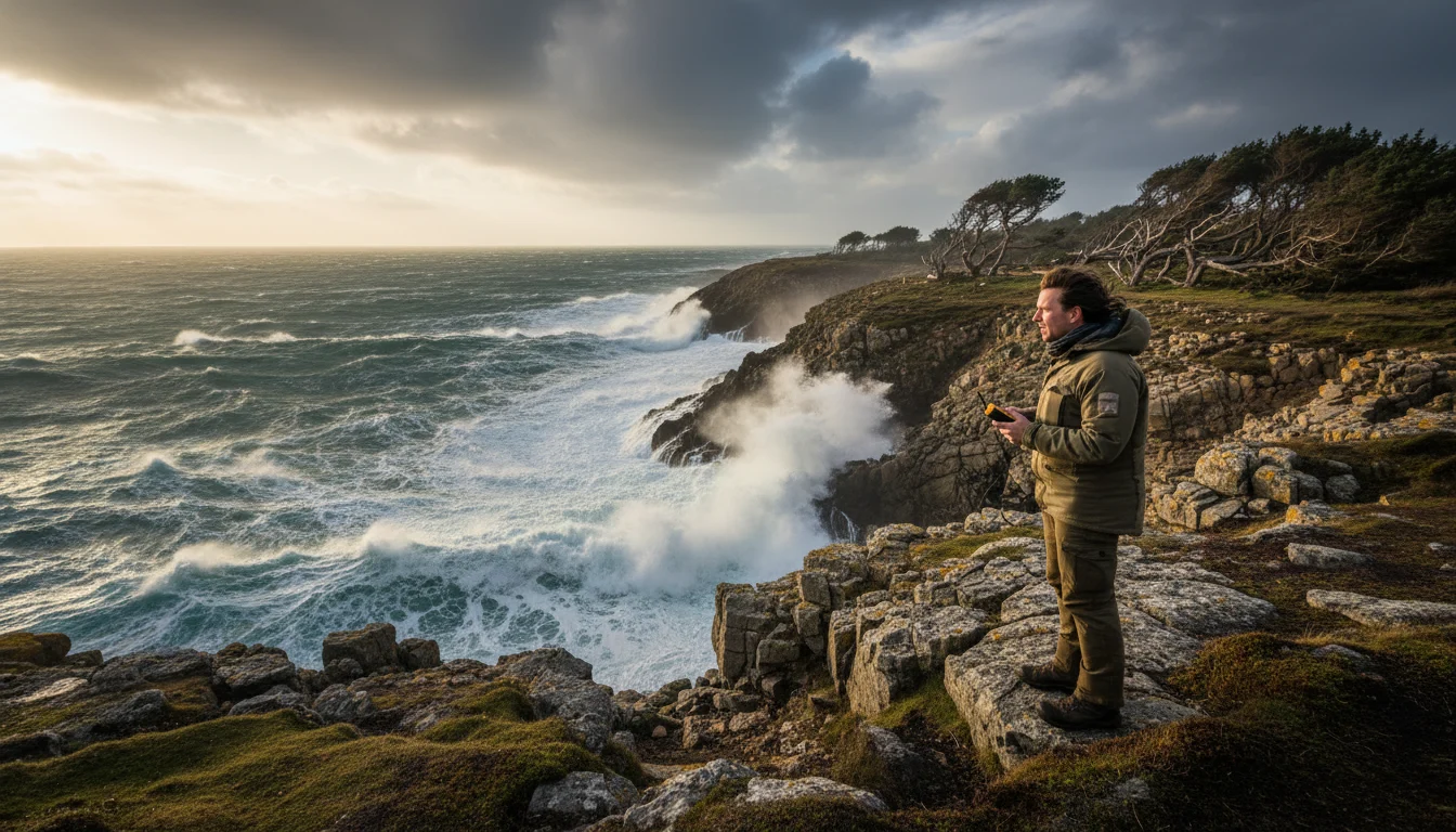 Efectos visuales del viento en árboles y agua, según la escala Beaufort, para estimar la velocidad del viento sin instrumentos.
